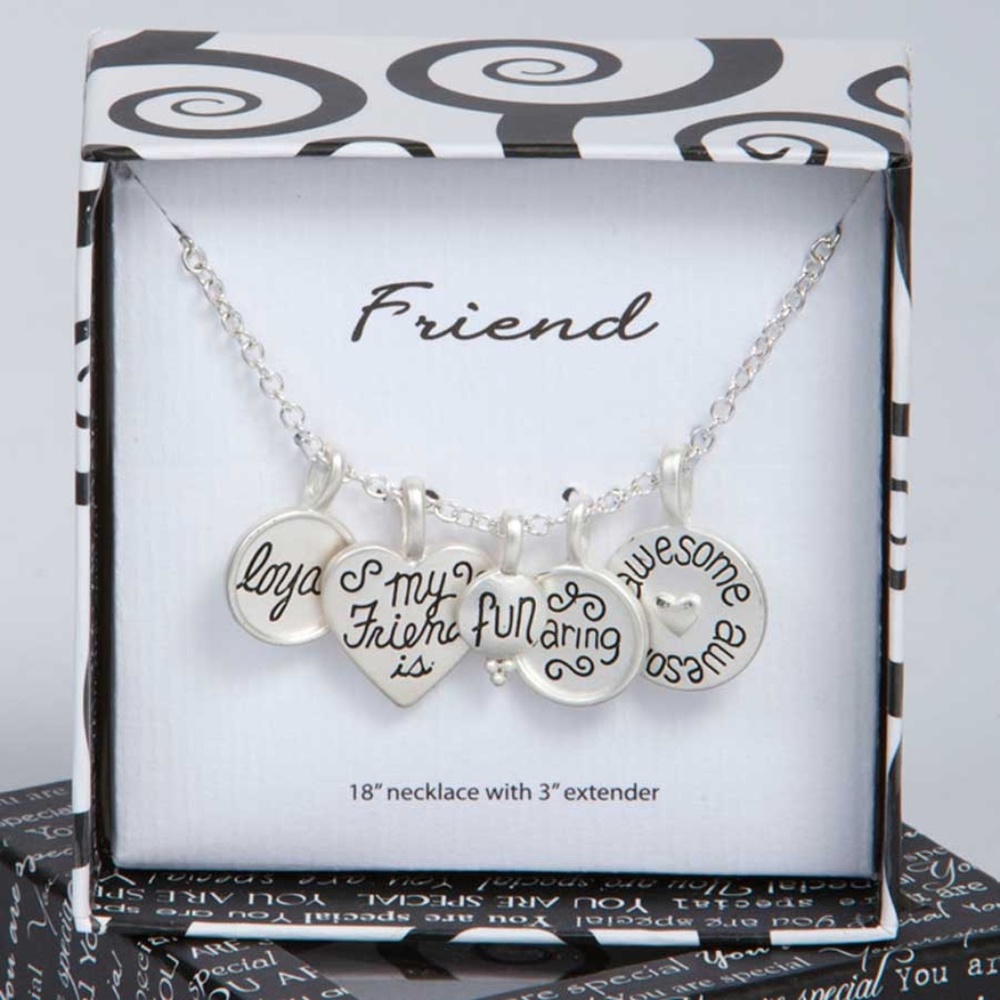 **Best in Jewelry & Access*"FRIEND" Charm NECKLACE